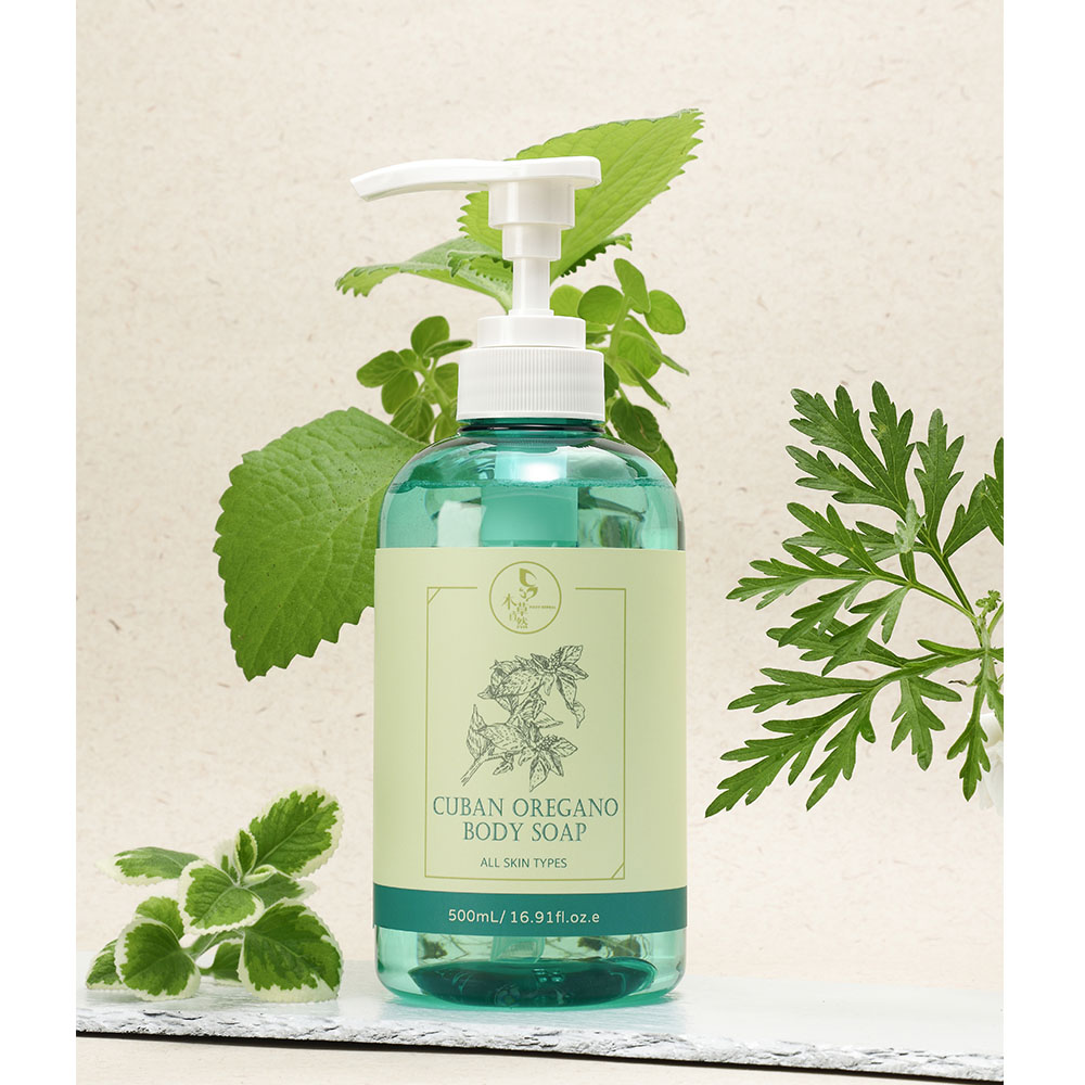 (兩件組)【本草自然】左手香秋葵沐浴精 500ml 皂化配方 綠茶清香✿70G008